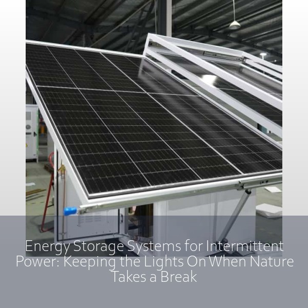 Energy Storage Systems for Intermittent Power: Keeping the Lights On When Nature Takes a Break
